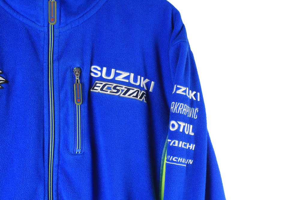 Vintage Suzuki Fleece Full Zip Large - image 3