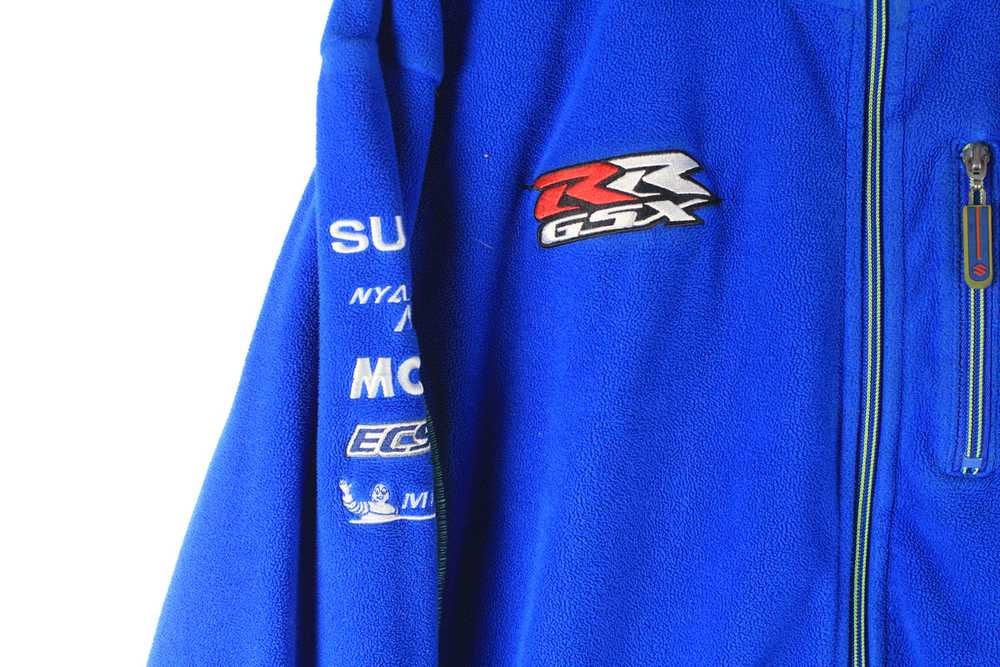 Vintage Suzuki Fleece Full Zip Large - image 4