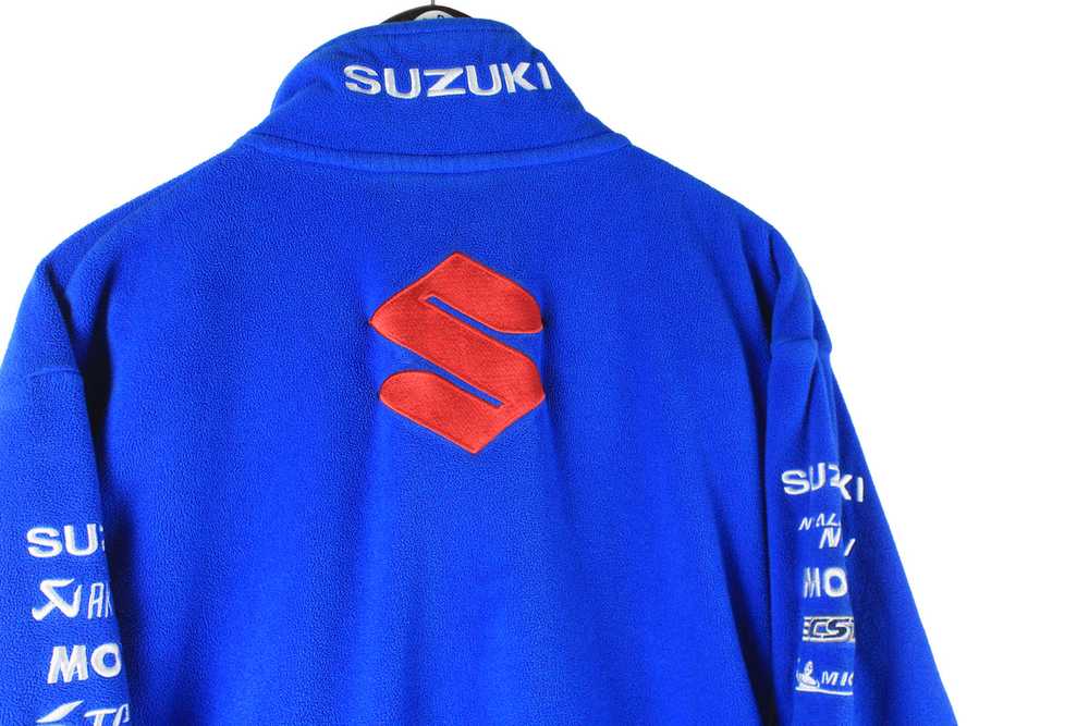 Vintage Suzuki Fleece Full Zip Large - image 5