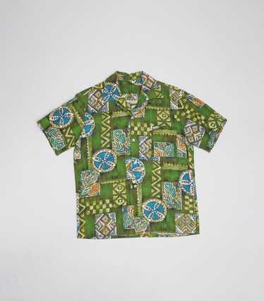 1970's Cotton Patterned Shirt S/S - image 1