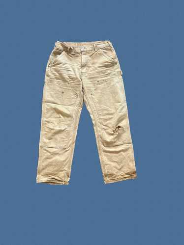 Carhartt Distressed khaki carhartts