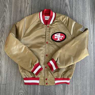San Francisco 49ers NFL Starter Vintage Jacket Gold Bomber Nylon size M