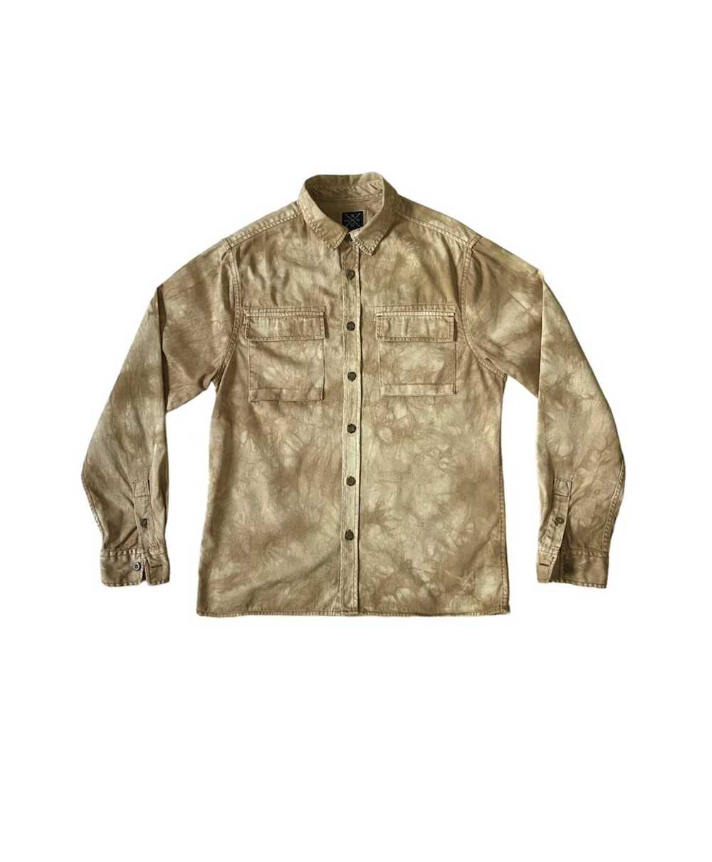 Rare × Streetwear Acid Wash Men’s Button Up Shirt - image 2