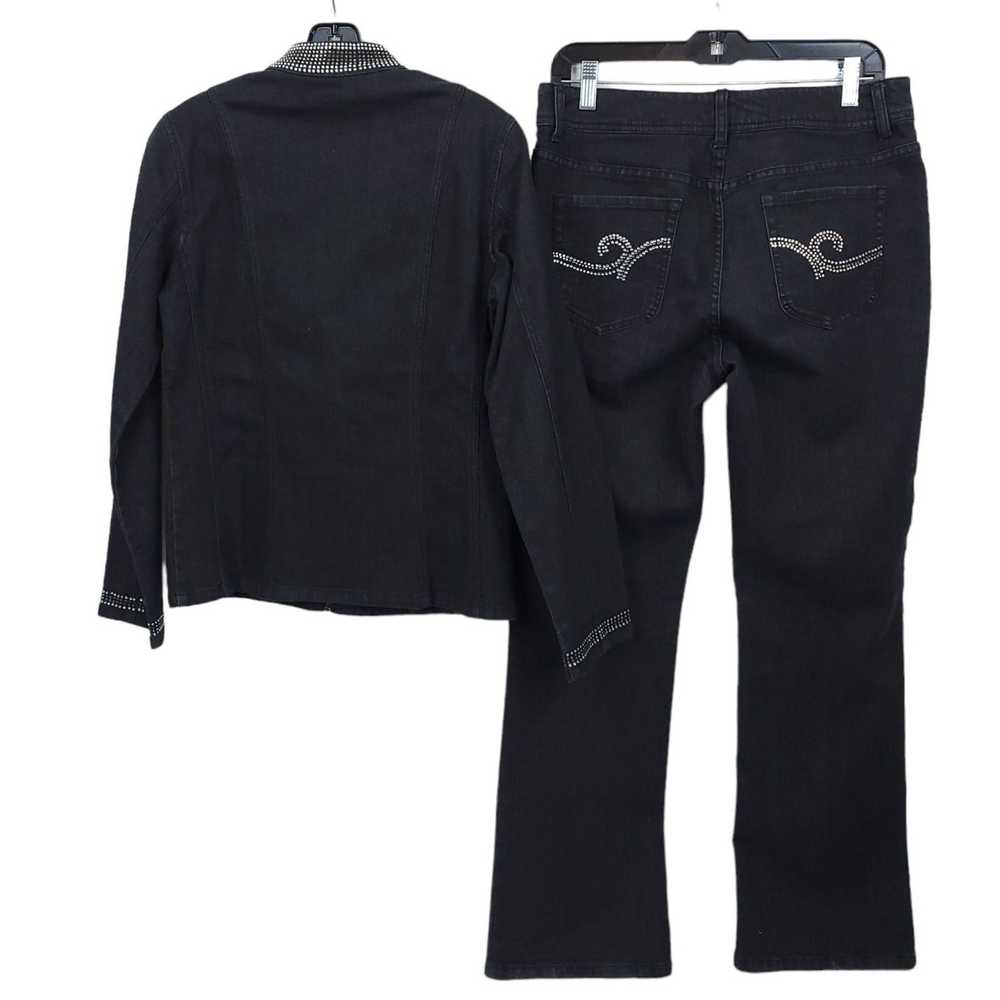 Chicos Additions Chicos Denim Pant Suit Jacket US… - image 2