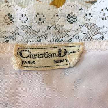 Christian Dior キャミソール　花刺繍　ヴィンテージ Christian Dior キャミソール 花刺繍 ヴィンテージ レディース