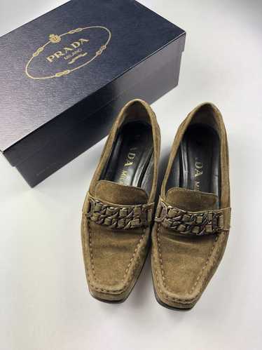 Prada Prada brown leather shoes womens