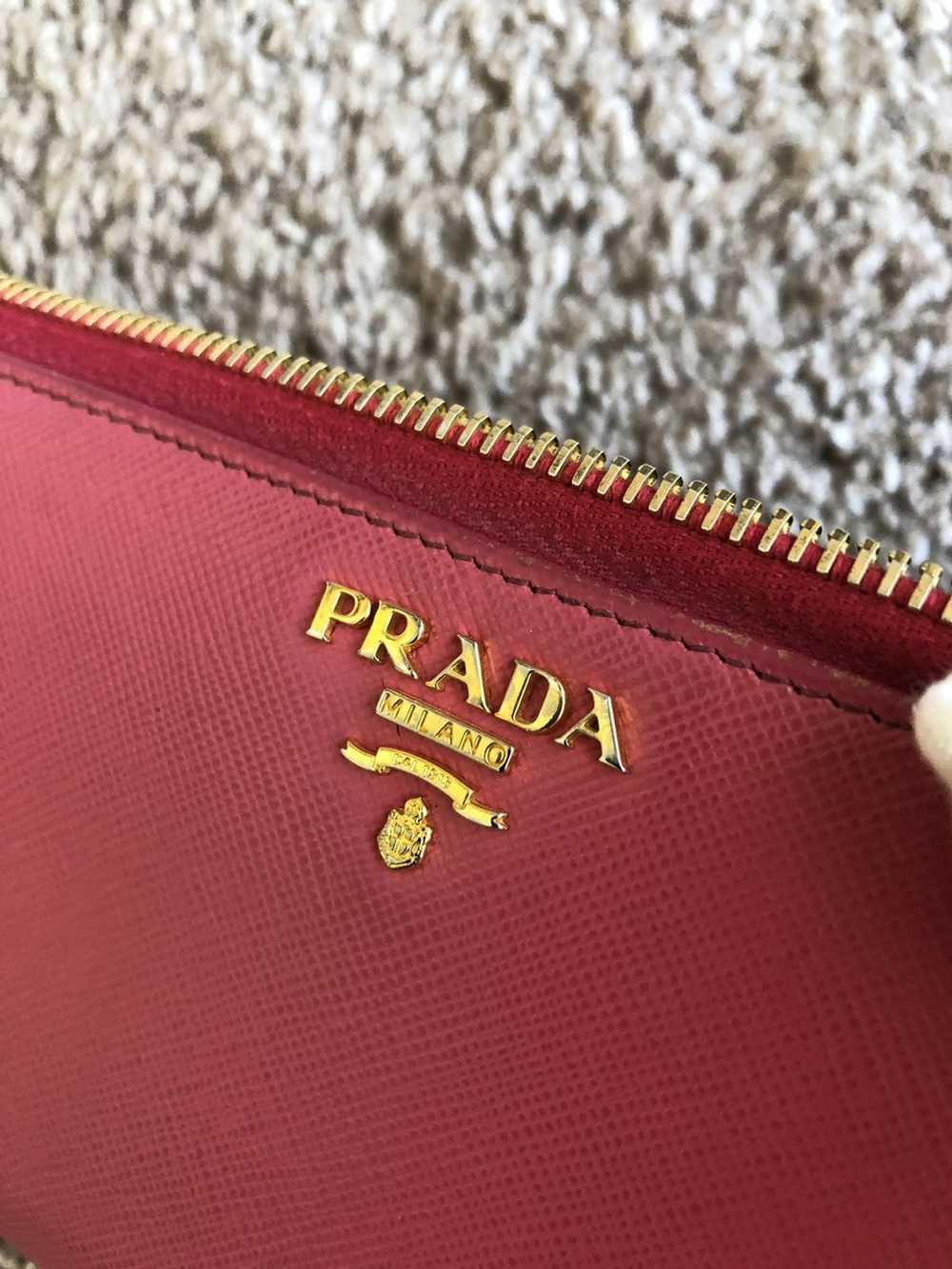 Prada Prada saffiano metal leather zippy wallet - image 2
