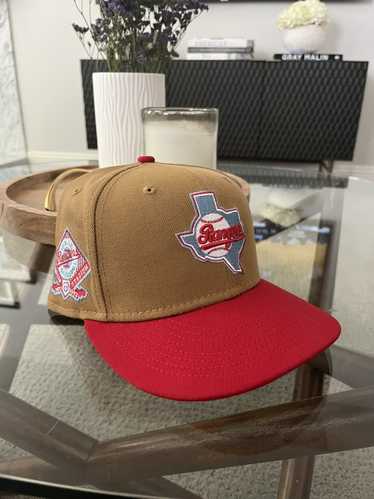 Texas Rangers 40th Anniversary Peach/brown New Era 7 3/8