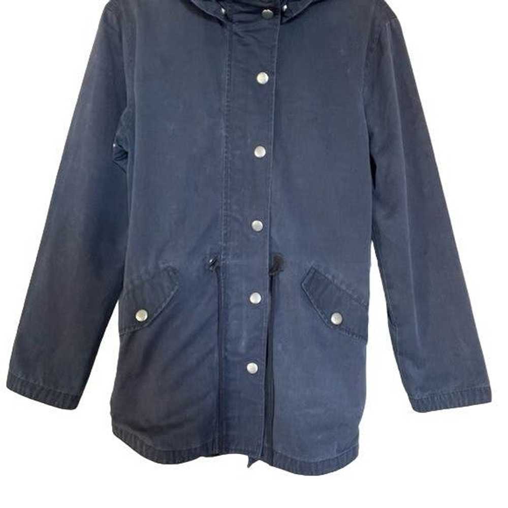 Steven Alan Steven Alan Navy Rain Jacket with Hoo… - image 6