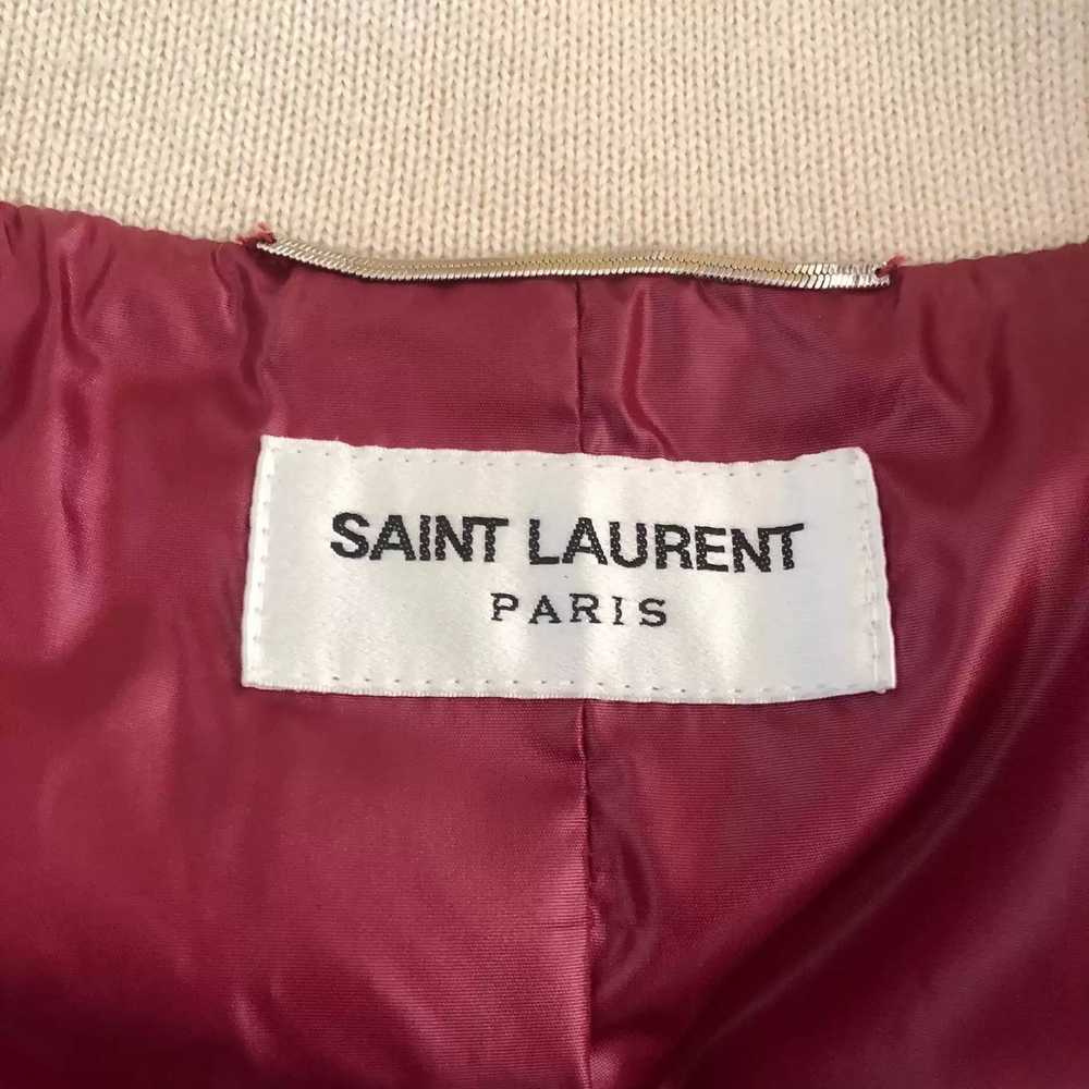 Saint Laurent Paris saint laurent Burgundy wool a… - image 2