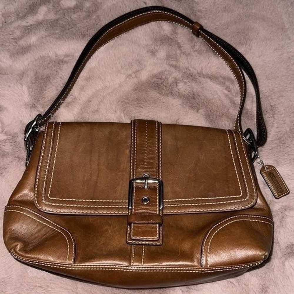 Coach COACH Hampton Buckle Flap Crossbody Satchel - image 1