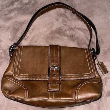 Coach COACH Hampton Buckle Flap Crossbody Satchel