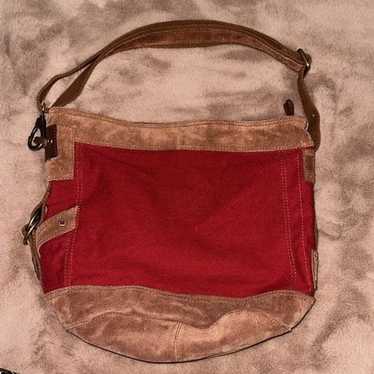 Lucky Brand Lucky Large Ref Canvas and Brown Sued… - image 1