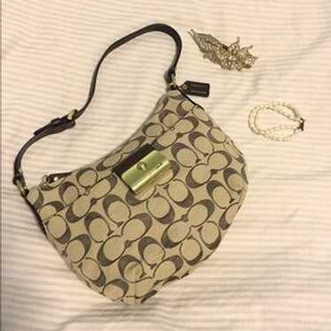 Rare✨COACH Mutistripe Small Hobo Handbag COACH Mutistripe Small Hobo Handbag Multicolor Authentic