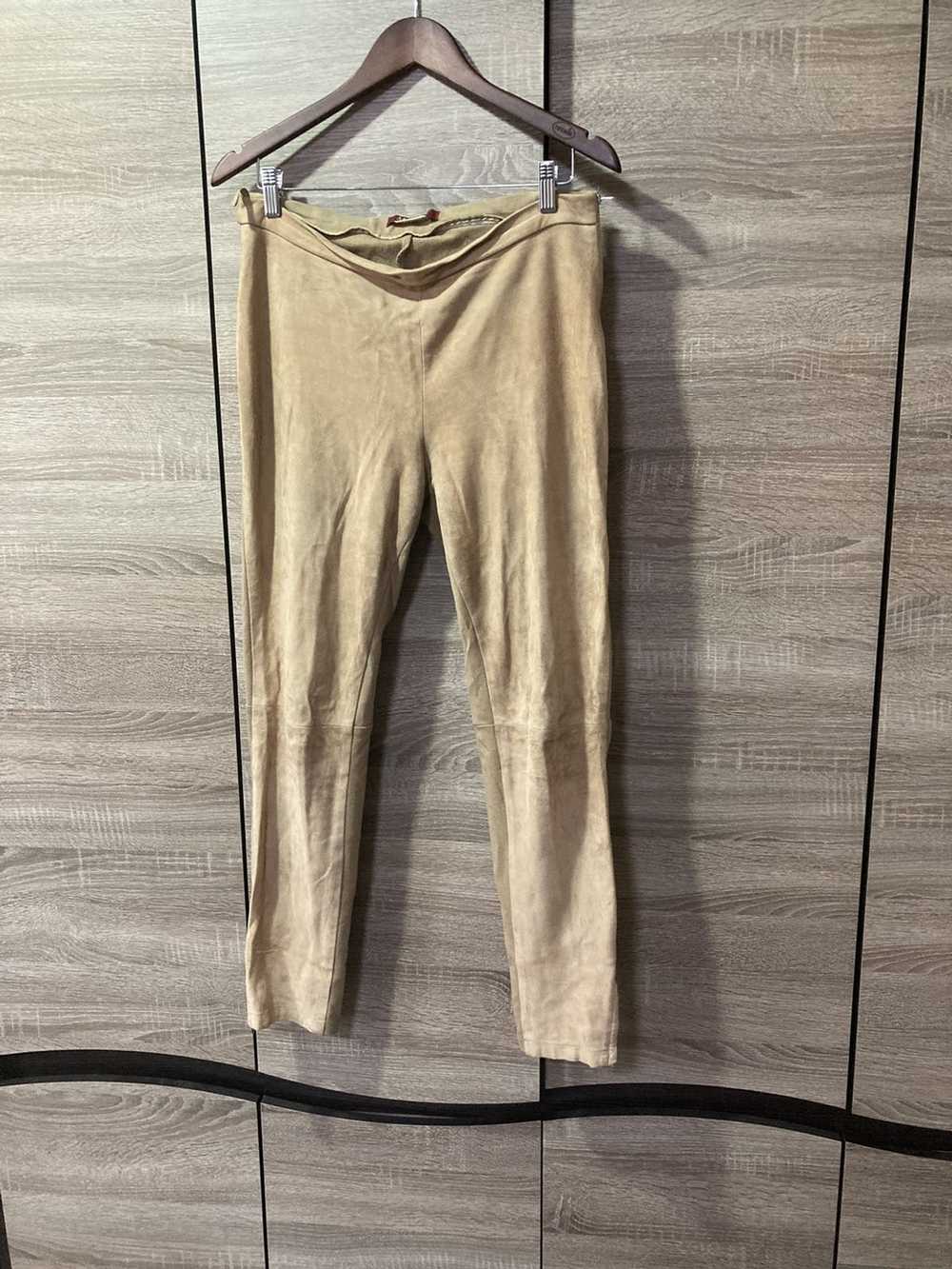 Max Mara Max Mara Studio Leather Pants - image 1