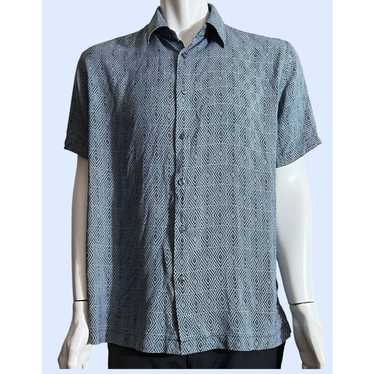men's vintage silk shirt Perry Ellis - Gem