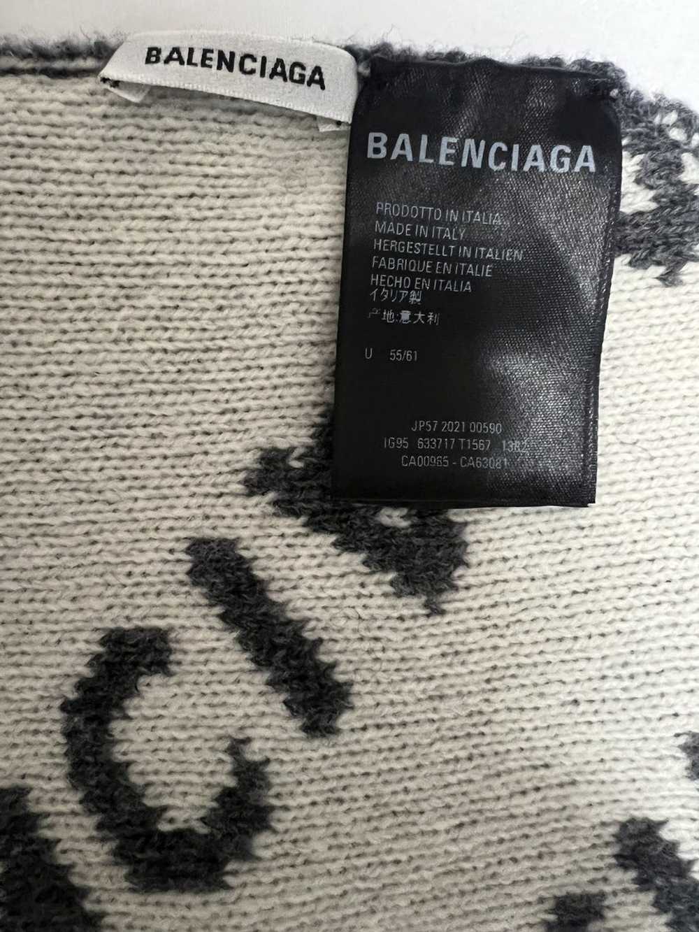 Balenciaga Balenciaga Men's Logo Wool Beanie - image 3