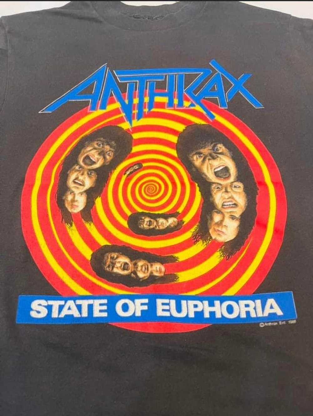 Band Tees RARE Limited Anthrax 1988 - image 3