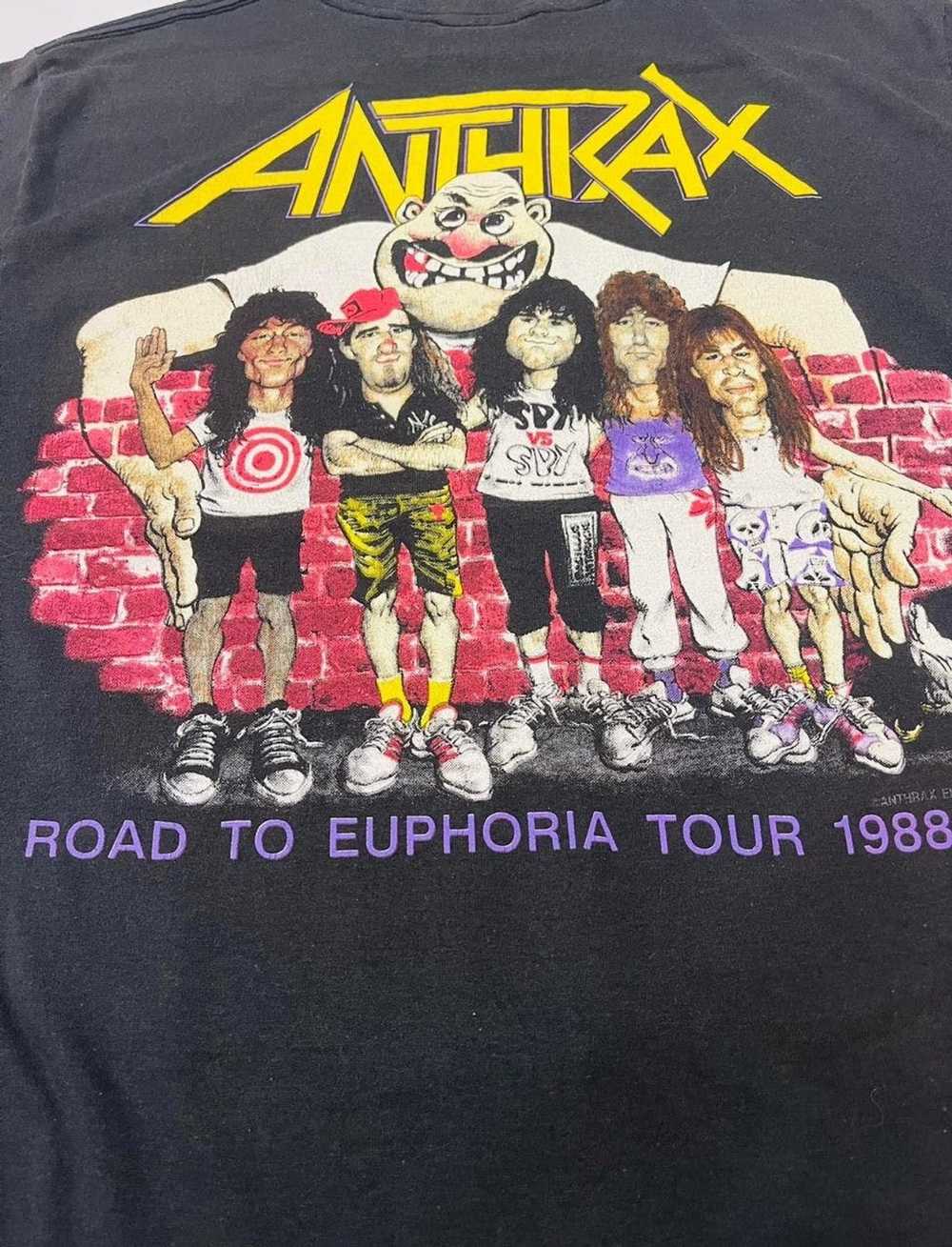 Band Tees RARE Limited Anthrax 1988 - image 4