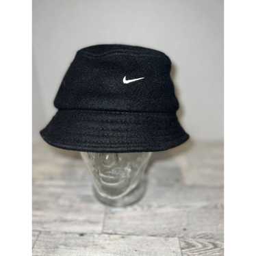 Nike Vintage 90s Nike Swoosh Wool Blend Bucket Ha… - image 1