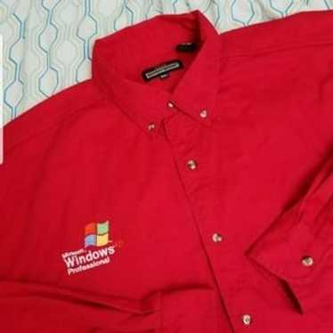 Vintage Microsoft Windows Xp Button Up Computer - image 1