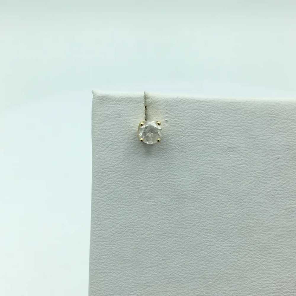 14K .50 CTW Diamond Stud Earrings - image 3