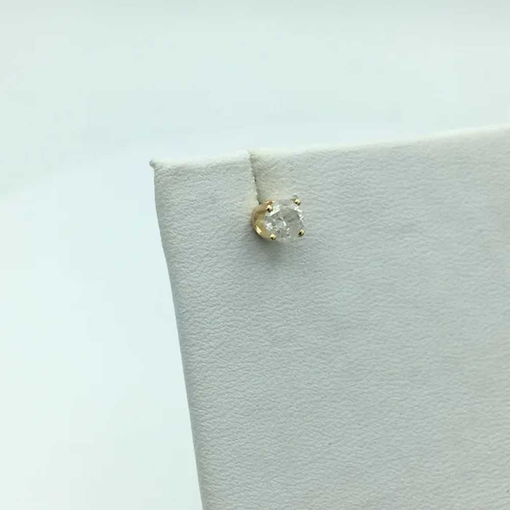 14K .50 CTW Diamond Stud Earrings - image 4