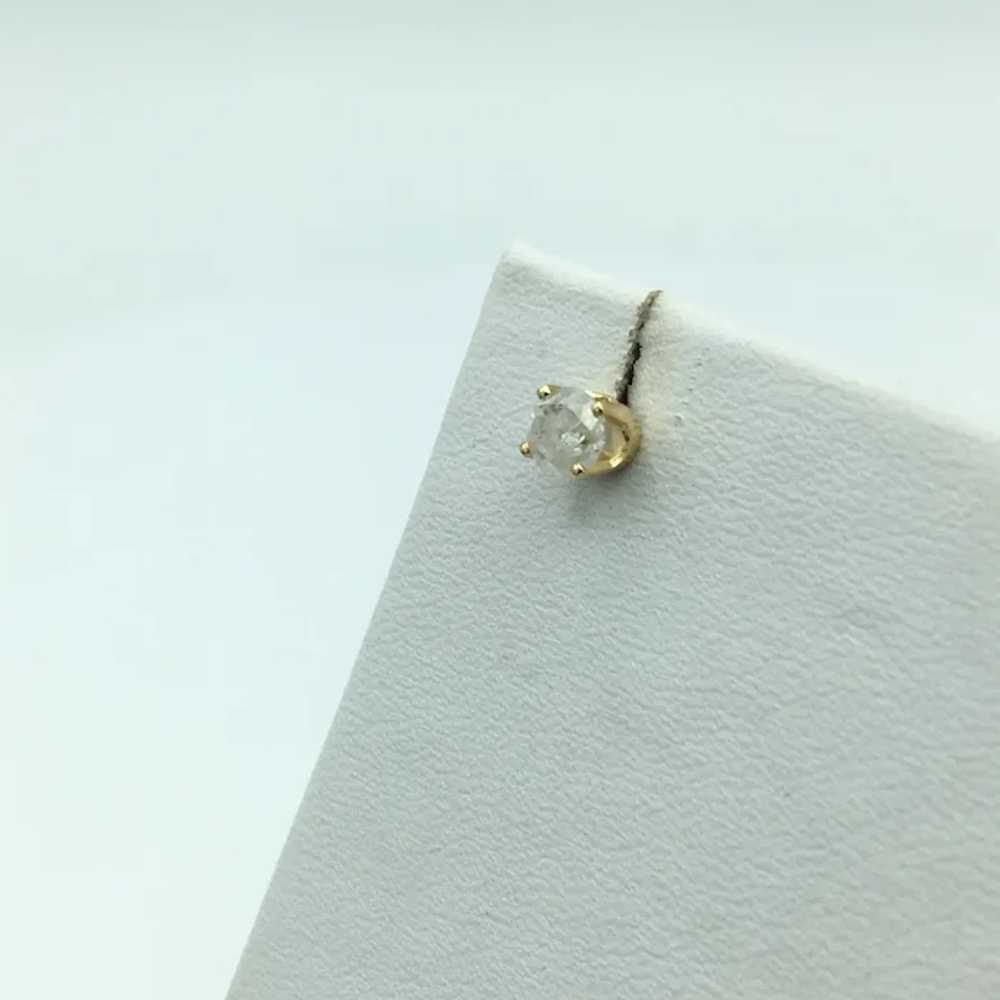 14K .50 CTW Diamond Stud Earrings - image 5