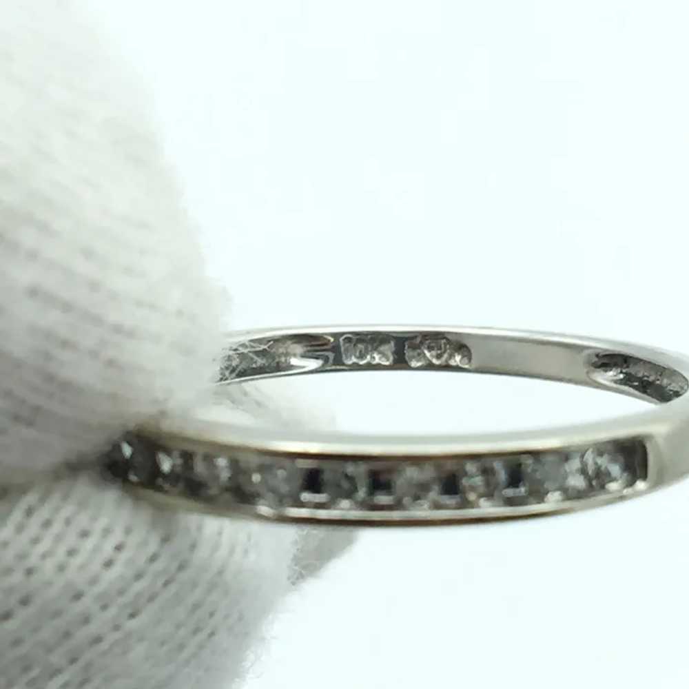 10K 0.09ctw White Gold Diamond Fashion Ring - image 4