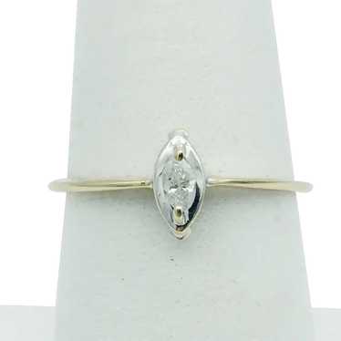 10K 0.10ct Diamond Solitaire Ring - image 1