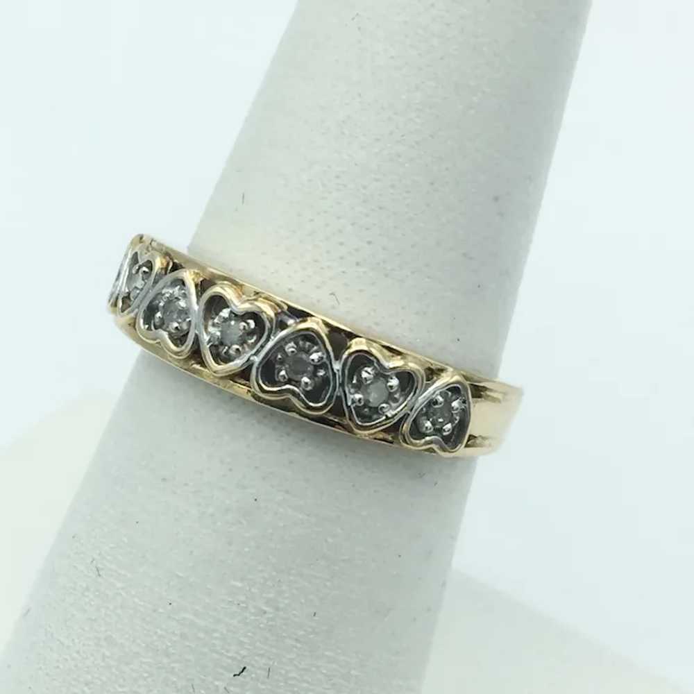 10K 0.16ctw Diamond Fashion Ring - image 2