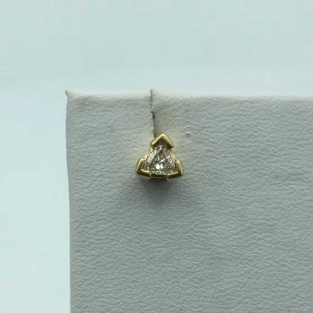14K .36 CTW Diamond Stud Earrings - image 3