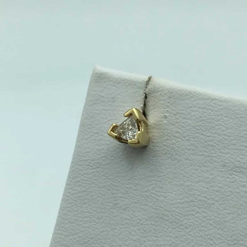 14K .36 CTW Diamond Stud Earrings - image 5