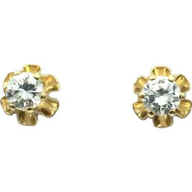 14K 1/3 CTW Diamond Stud Earrings - image 1