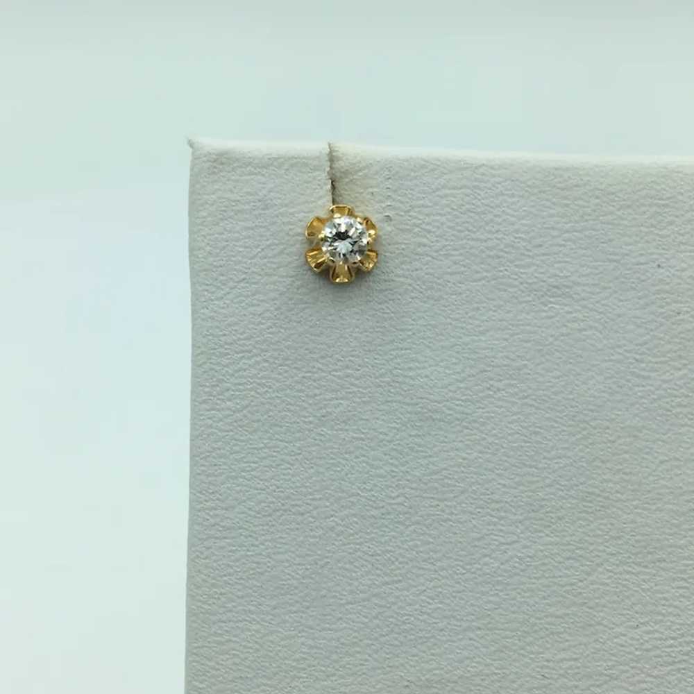 14K 1/3 CTW Diamond Stud Earrings - image 3