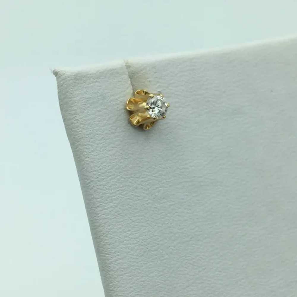 14K 1/3 CTW Diamond Stud Earrings - image 7