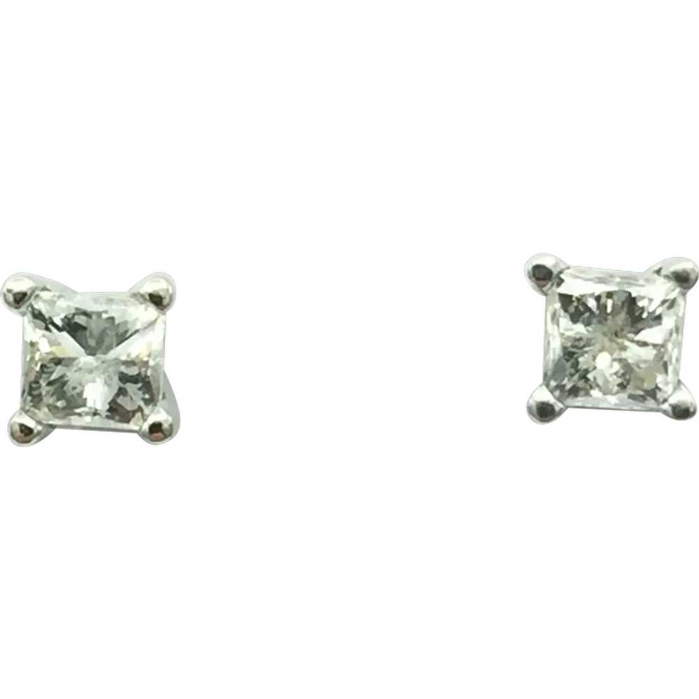 14K 2/3 CTW Diamond Stud Earrings - image 1