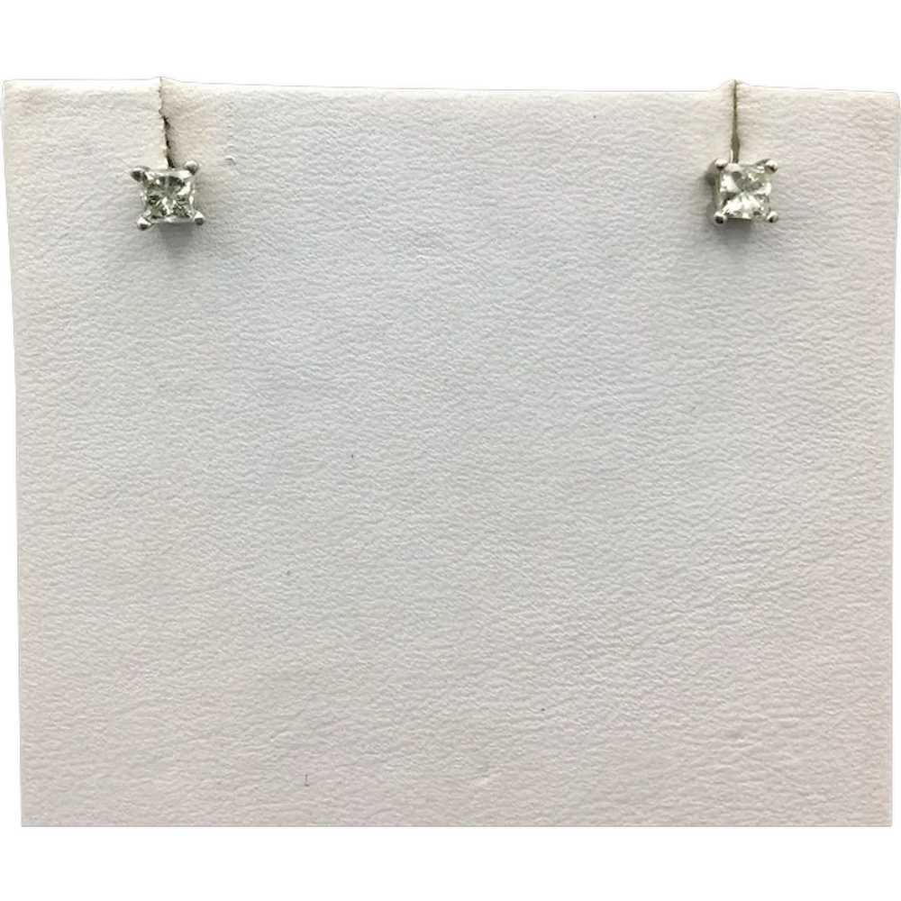 14K 2/3 CTW Diamond Stud Earrings - image 2