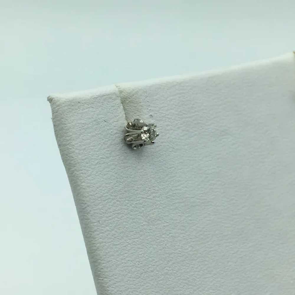 14K .14 CTW Diamond Stud Earrings - image 4