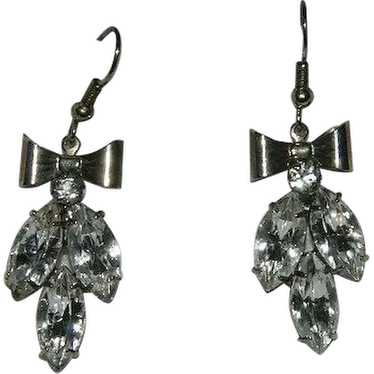 Beautiful Sparkling Large Rhinestone Bow Dangler … - image 1