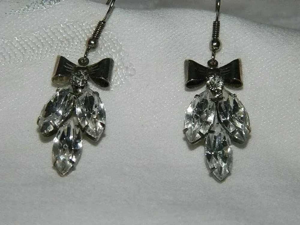 Beautiful Sparkling Large Rhinestone Bow Dangler … - image 3