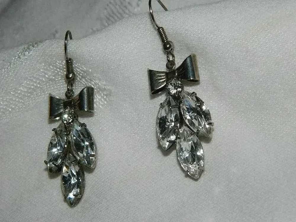 Beautiful Sparkling Large Rhinestone Bow Dangler … - image 4