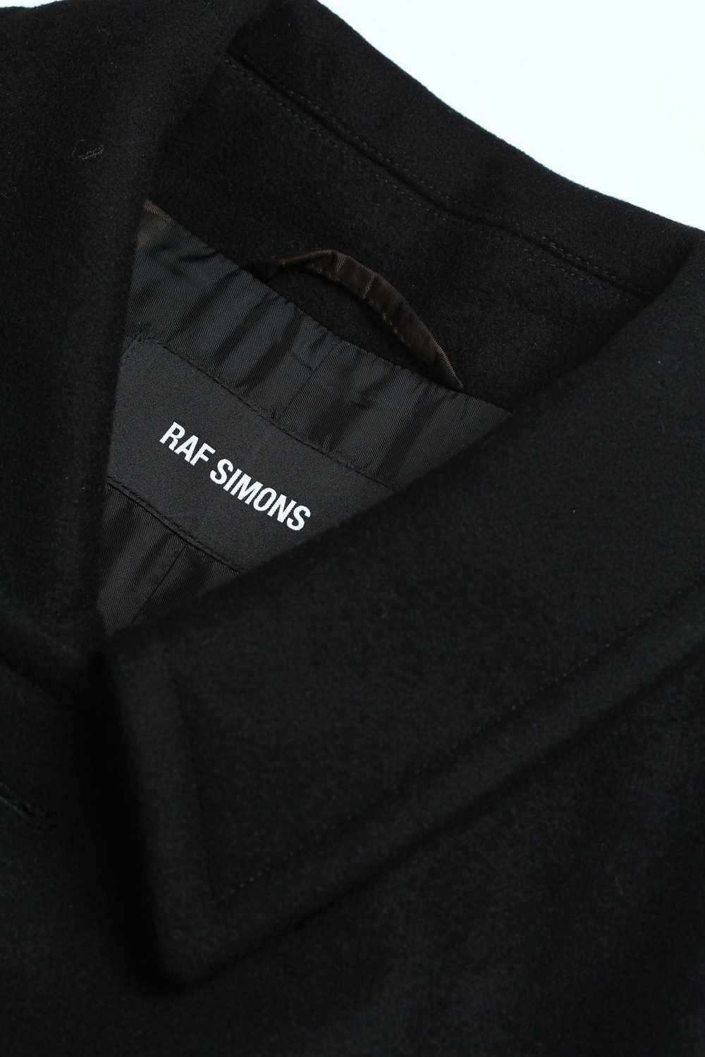 Raf Simons Black Oversized Shortsleeved Wool Car … - image 3