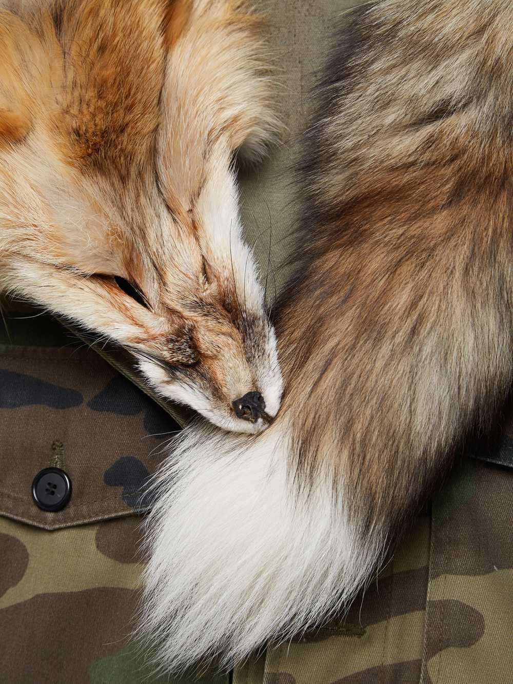 Enfants Riches Deprimes Camo Fox Fur Collared Par… - image 6