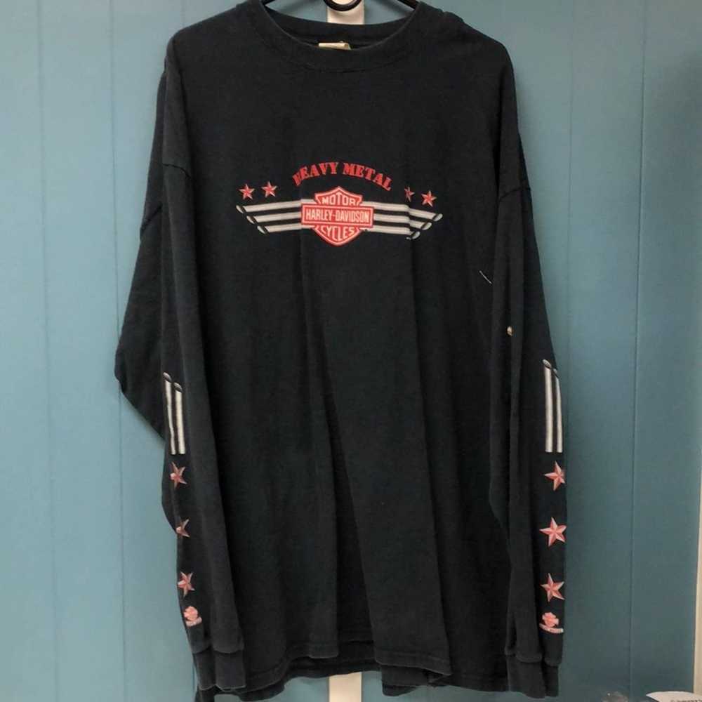 Vintage Harley-Davidson Heavy Metal long sleeve T… - image 1