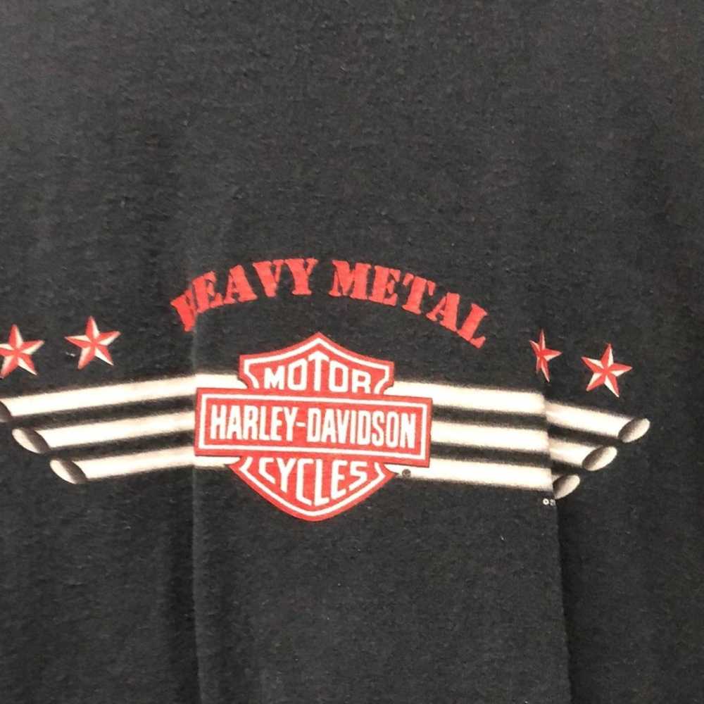 Vintage Harley-Davidson Heavy Metal long sleeve T… - image 3