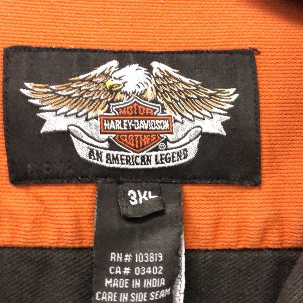 Vintage Harley-Davidson corduroy embroidered butt… - image 8