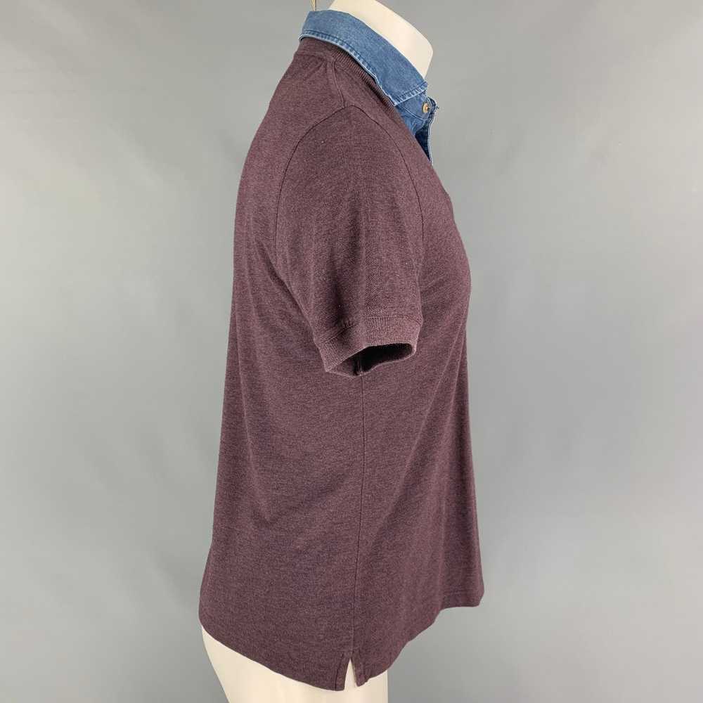 Brunello Cucinelli Purple Blue Cotton Layered Vest - image 2