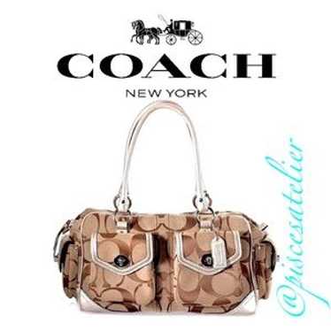バッグ Vintage Coach Gallery Pocket Satchel Bag Vintage Coach Gallery Pocket Satchel Bag