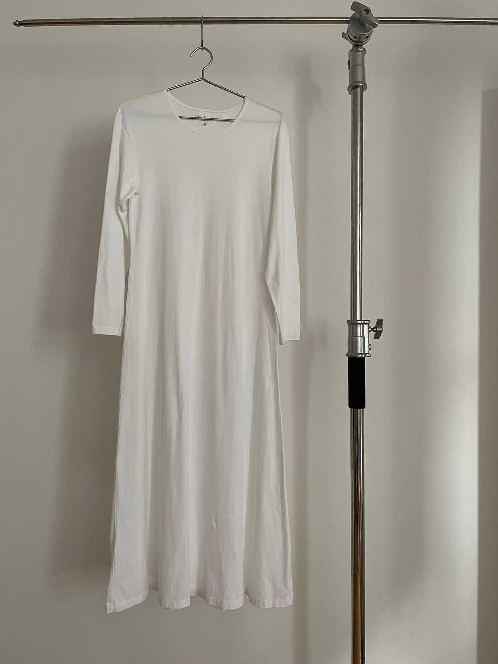 Yohji Yamamoto white long sleeve t-shirt dress - image 1